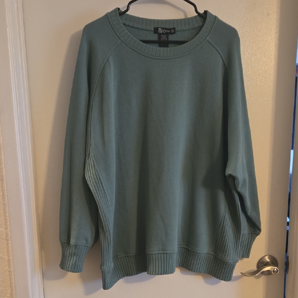 Miss Chievous Green Crew Neck Sweater